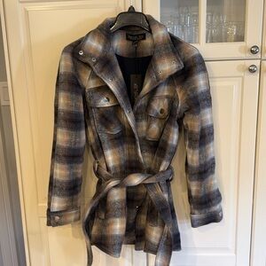 Brand new Rachel Zoe plaid shacket